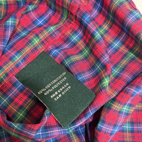 LAUREN RALH LAUREN BOYS  BUTTON DOWN SHIRT PLAID Sz14 - Picture 6 of 10